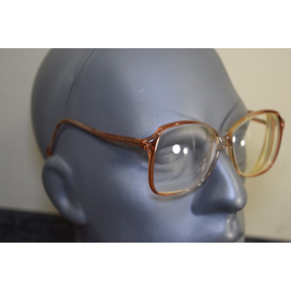 Vintage 70s Mom Style Luxottica Litehoney Brown Oversize Eyeglasses Italy FLAWS